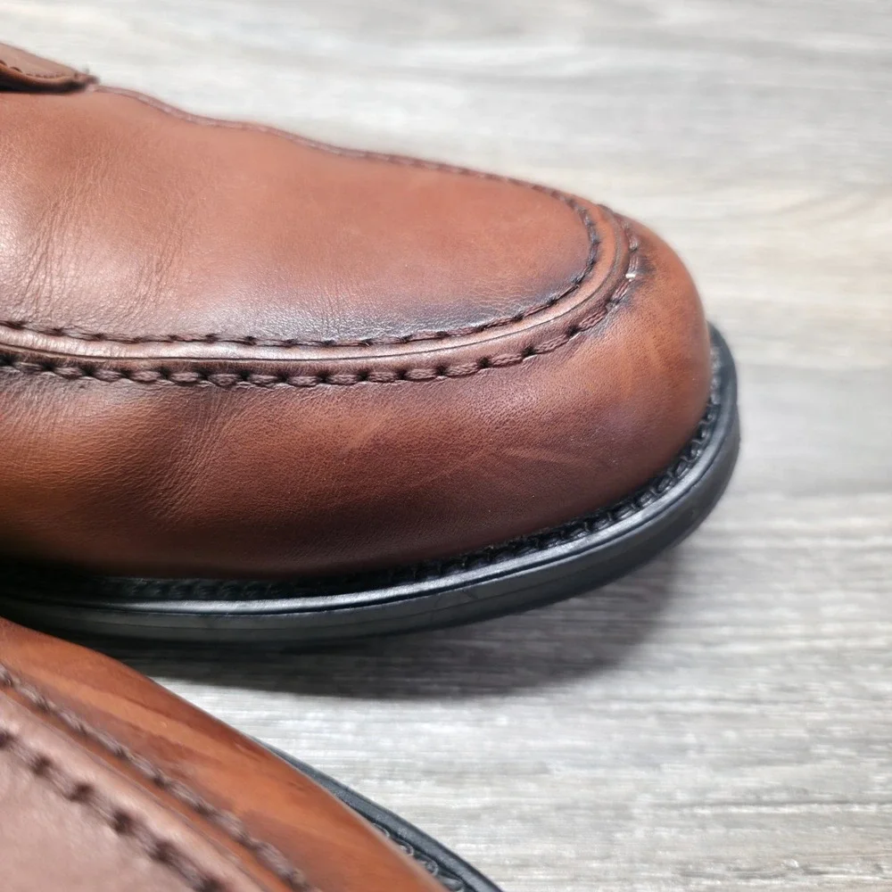 Ralph Lauren Chaps Dress Shoes Mens‎ 10.5M Brown Oxford Leather Old Money Preppy